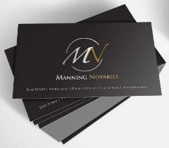 Manning Notaries Business Card